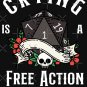 Funny Dnd Rpg Critical Failure_ Crying Is A Free Action, Natural One D20 Dice_ Racerback Tank Top