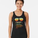 Funny Music Lover Gift Bicycle Costume I Want It All Racerback Tank Top