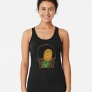 Funny Novelty Upside Down Pineapple Gift Design Racerback Tank Top