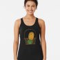 Funny Novelty Upside Down Pineapple Gift Design Racerback Tank Top