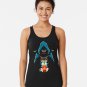 Funny Scared Cat With Game Master Tabletop Rpg Racerback Tank Top