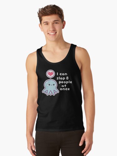 Funny Slapping Octopus Tank Top