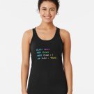 Funny Sql Design For Sql Programmers, Dba, And Db Admins Racerback Tank Top