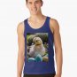 Fuzzy Easter Duck With Blue Eggs Tank Top