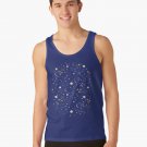 Galaxy - Cosmos, Moon And Stars_ Astronomy Pattern_ Cute Cartoon Universe Design_ Tank Top