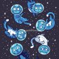 Galaxy Cats Racerback Tank Top