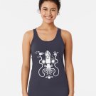 Gargantuan Space Squid Danger Imminent Racerback Tank Top