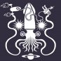 Gargantuan Space Squid Danger Imminent Racerback Tank Top