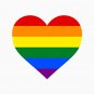 Gay Pride Flag - Heart Shape Tank Top