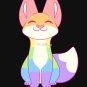 Gay Pride Fox Racerback Tank Top