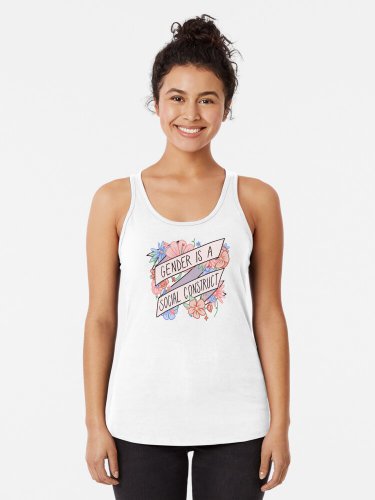 Gender Is A Social Construct Racerback Tank Top