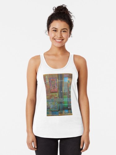 Geometric Doodle Racerback Tank Top