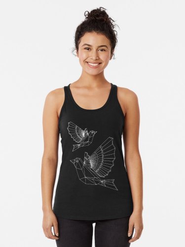 Geometric Flight Racerback Tank Top