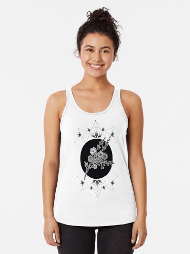 Geometric Garden Racerback Tank Top
