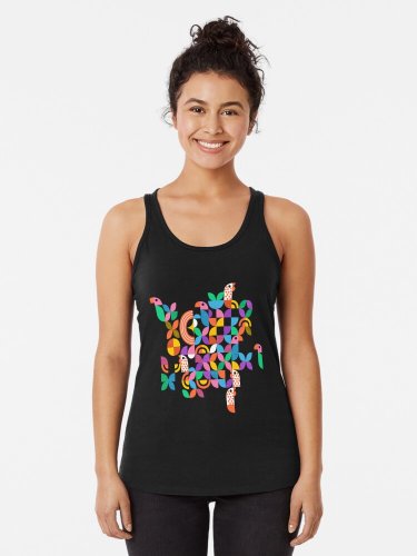 Geometry In Nature- Find The Avians Racerback Tank Top