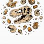 Geo-rex Vortex _ Citrine Quartz _ Dinosaur Fossil Art Racerback Tank Top