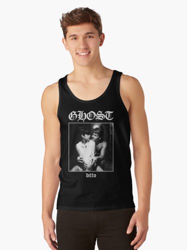 Ghost_ Ditto - Patrick Swayze Black Metal Parody Tank Top