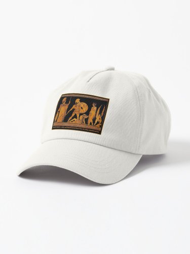 GREECE  Ancient God and Goddess Frieze Print Cap