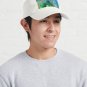 Green and Blue Faux Agate Mineral Gemstone Cap