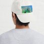 Green and Blue Faux Agate Mineral Gemstone Cap