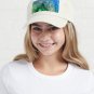 Green and Blue Faux Agate Mineral Gemstone Cap