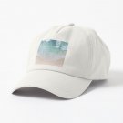 Green And White Lace Beach Sand and Seashore Waves Cap