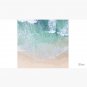 Green And White Lace Beach Sand and Seashore Waves Cap