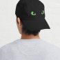 Green Toothless Dragon Eyes Drawing Cap