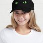 Green Toothless Dragon Eyes Drawing Cap