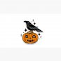 Halloween pumpkin and crow Cap