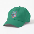Hand Painted Watercolor Honeycomb Pattern Cap