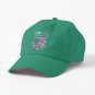 Hand Painted Watercolor Honeycomb Pattern Cap