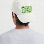 Happy Alien and Daisy Grunge Pattern Cap