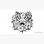 Happy Floral Bat Cap