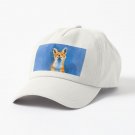 Happy Fox - blue fox illustration Cap