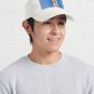 Happy Fox - blue fox illustration Cap