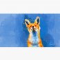 Happy Fox - blue fox illustration Cap