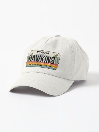 Hawkins Indiana License Plate Cap