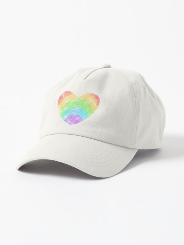 Heart Of A Rainbow With Gray  Cap