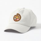 Heart Paint Palette Pattern on Lilac Cap