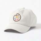 Heart Paint Palette Pattern on Mint Cap