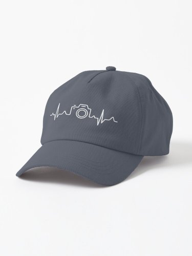 HEARTBEAT CAMERA (white) Cap
