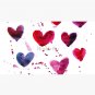 Hearts in Watercolour Cap