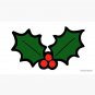 Holly Leaves and Berries Pattern in Light Green Cap