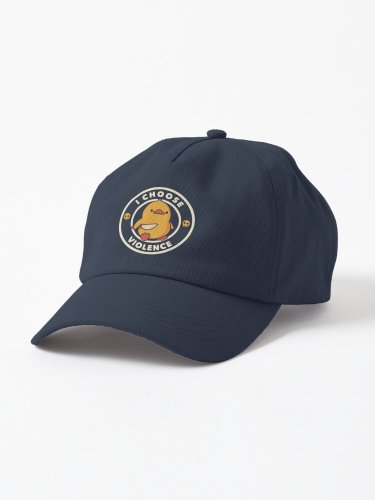 I Choose Violence Funny Duck by Tobe Fonseca Cap