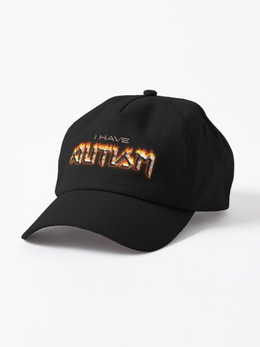 I Have Autism Word Art Cap