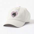 I Heart Cats and Flowers (Pink and Gray Version) Cap