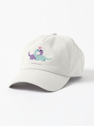 I Like Your Face - Dinosaur Couple Cap