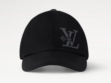 LV Crest Velvet Cap  black
