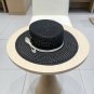 LV beach hat, fresh and light flat-top French sun protection hat for taking photos (9)